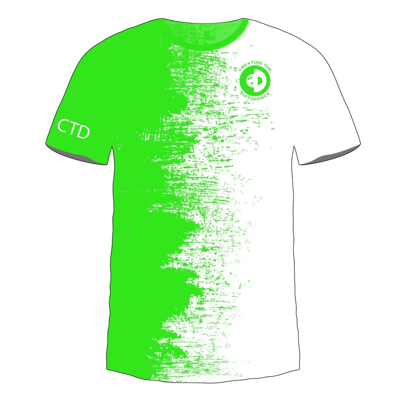 B2B White – Green Jersey