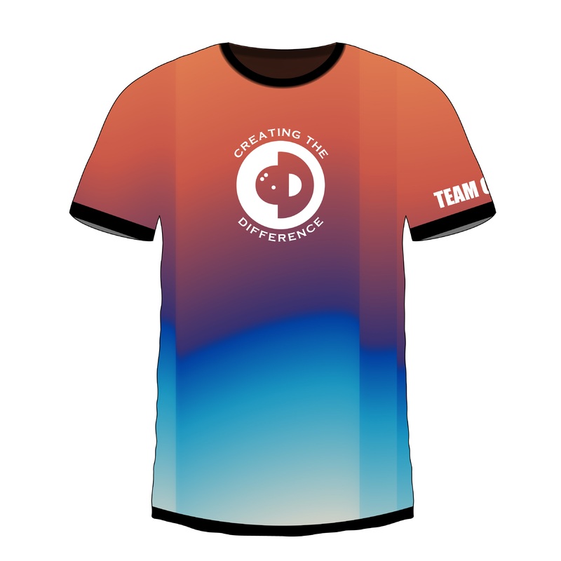 Blurry Orange White Jersey