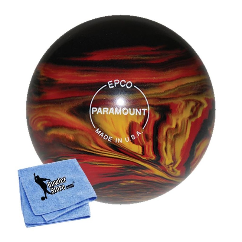 EPCO Candlepin Bowling Ball – Marbleized – Black, Red & Yellow (4 1/2 inch- 2lbs. 6oz.) 1 Ball