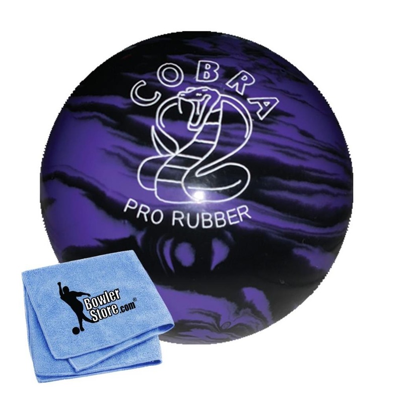 EPCO Duckpin Bowling Ball – Cobra Pro Rubber – Lavender & Black (5 inch- 3lbs. 8oz.) 1 Ball