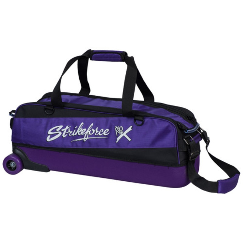 KR Strikeforce Fast Slim Triple Roller Bowling Bag – Purple