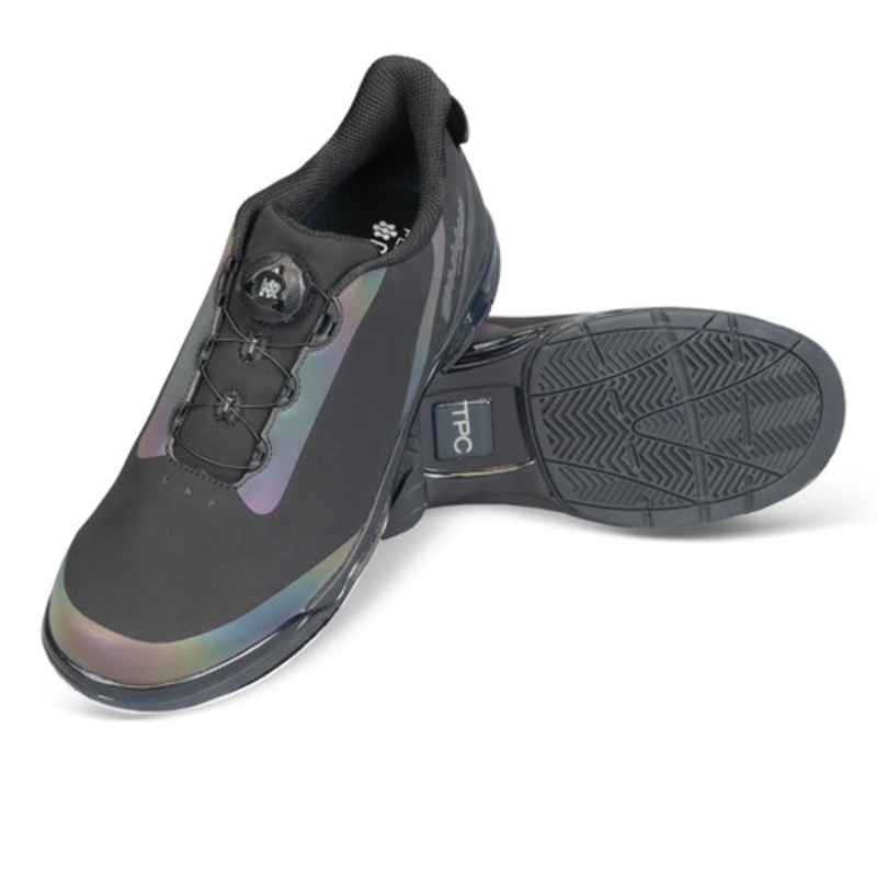 KR Strikeforce Men’s TPC Hype Bowling Shoes – Right Hand – Black/Iridescent – Wide
