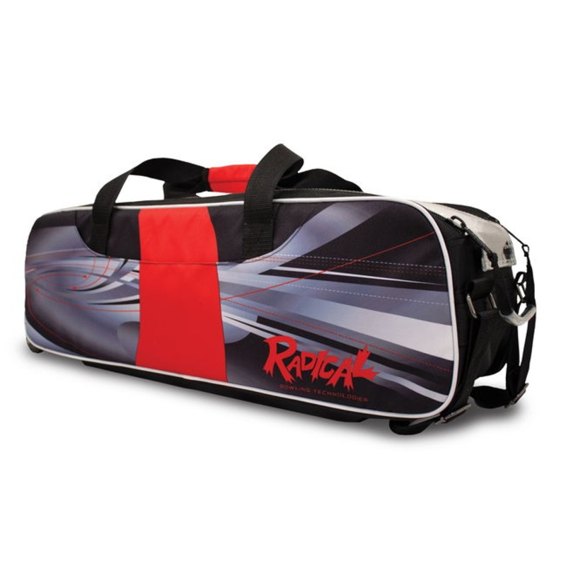 Radical Dye-Sub Triple Tote/Roller Black/Red