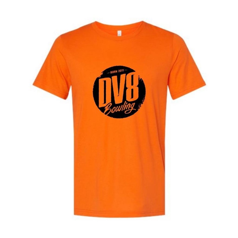 DV8 Bowling Tee – Orange|Large|Medium|Small|X-Large|XX-Large|XXX-Large