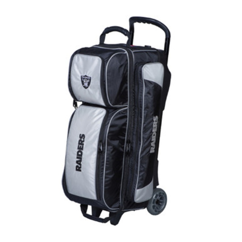 KR Strikeforce NFL Las Vegas Raiders 3 Ball Roller Bowling Bag