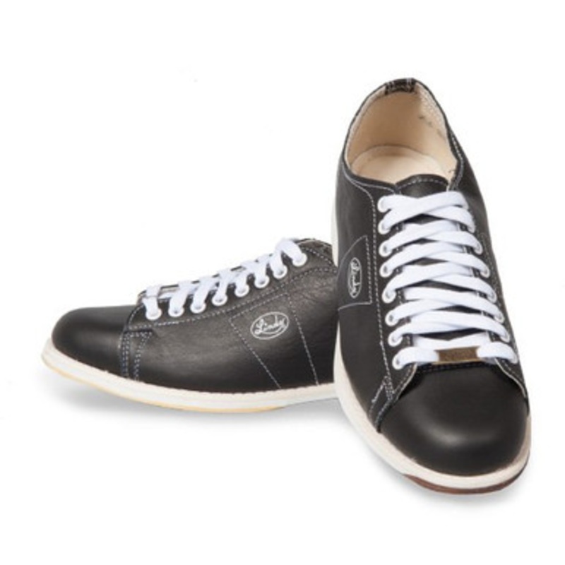 Linds Classic Mens Bowling Shoes Black Leather Right Handed WIDE