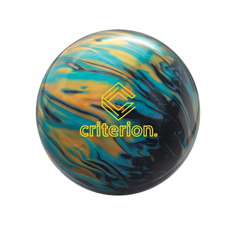 Track Criterion Hybrid Bowling Ball – Black/Aquamarine/Gold