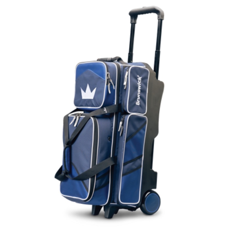 Brunswick Quest 3 Ball Roller Bag Blue