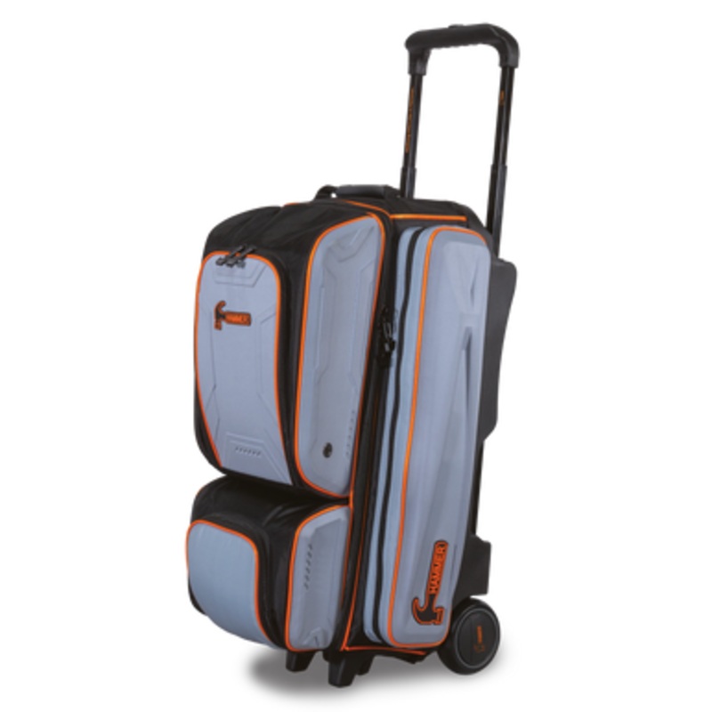 Hammer Gauntlet 3-Ball Roller Bag Grey