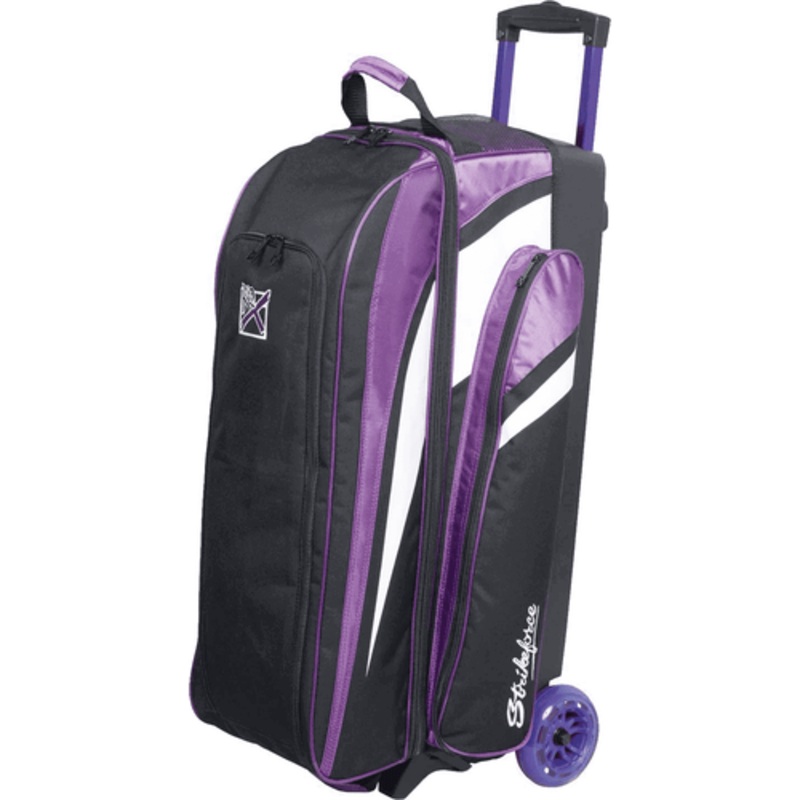 KR Strikeforce Cruiser Smooth Triple Roller Purple Bowling Bag