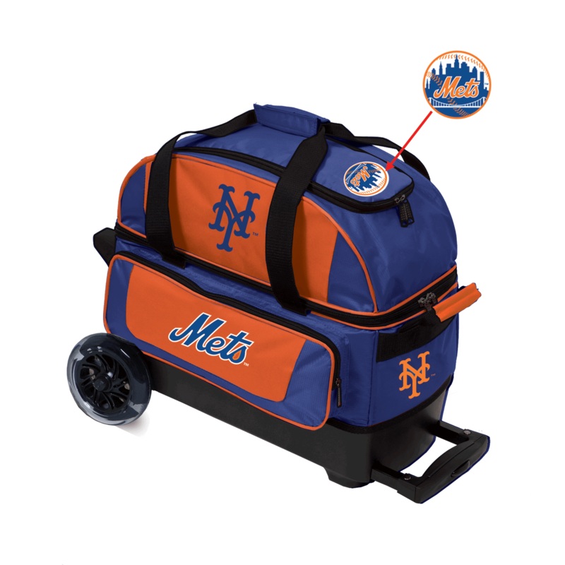 MLB New York Mets Double Roller Bowling Bag
