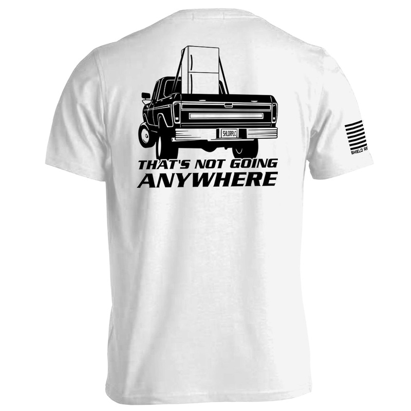 That’s Not Going Anywhere|Tee|White|Sport Grey|Black|Navy