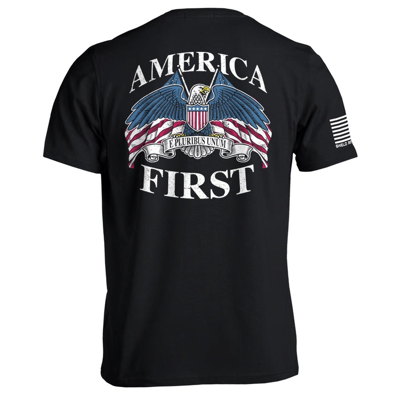 America First|Tee|Black|Navy|Ox Blood