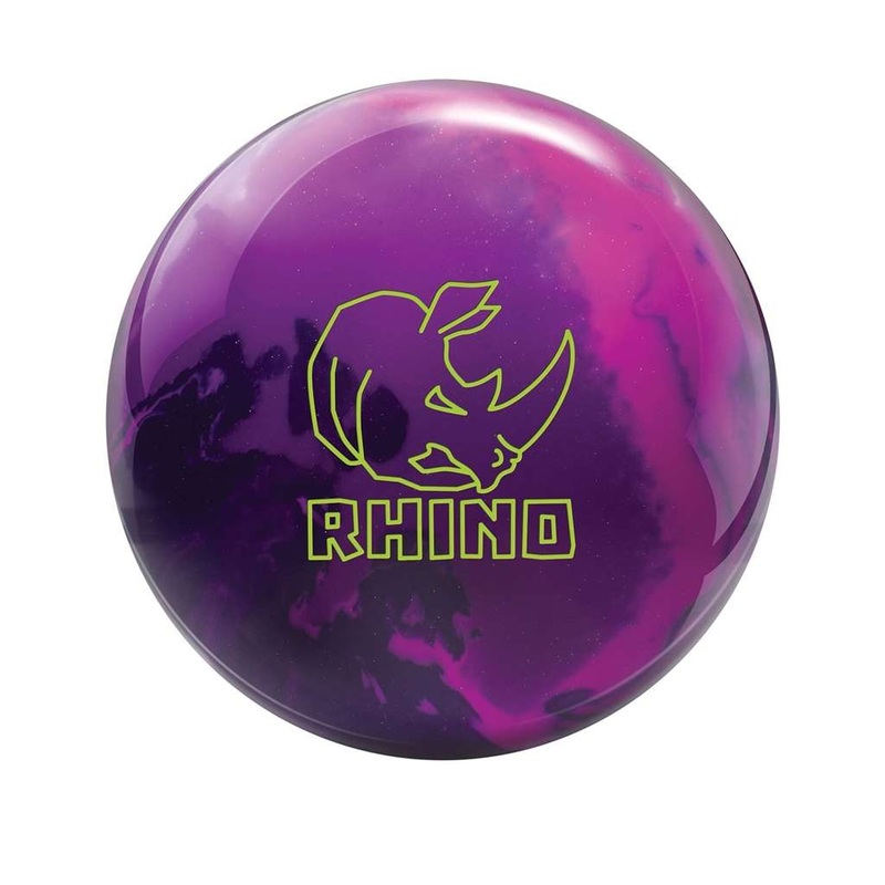 Brunswick Rhino Reactive PRE-DRILLED Bowling Ball – Magenta/Purple/Navy