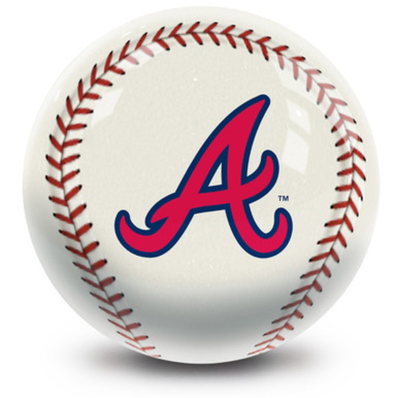 OTBB Atlanta Braves Baseball Bowling Ball