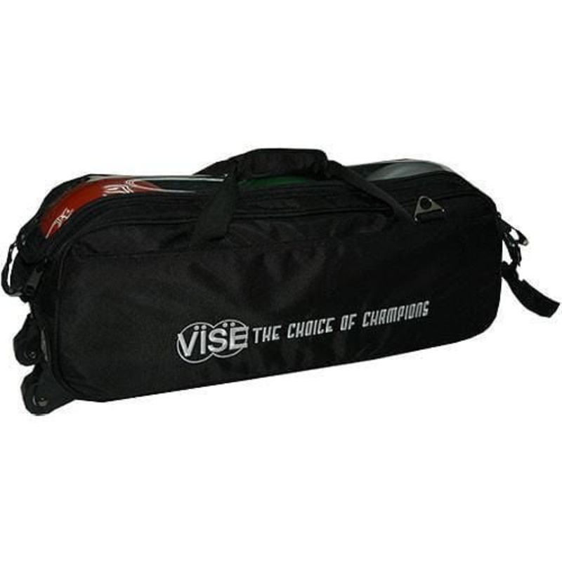 Vise Clear Top 3 Ball Tote Black Bowling Bag