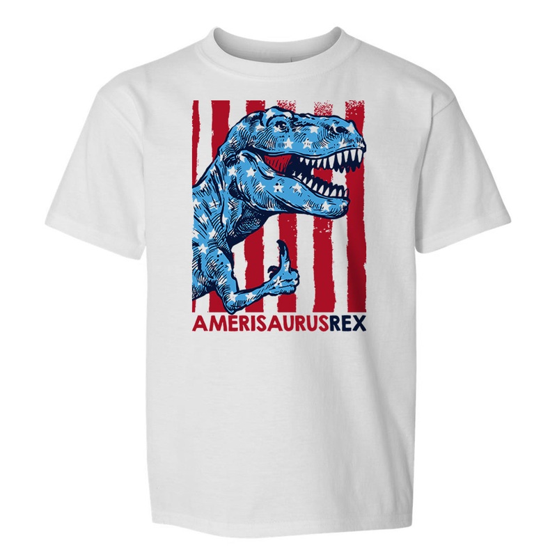 Amerisaurus Rex (Kids)|Toddler Tee|Youth Tee|White