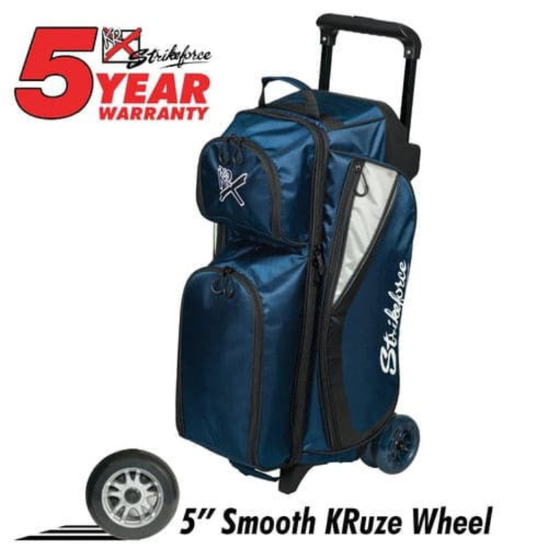 KR Strikeforce Drive Triple Roller Navy Bowling Bag