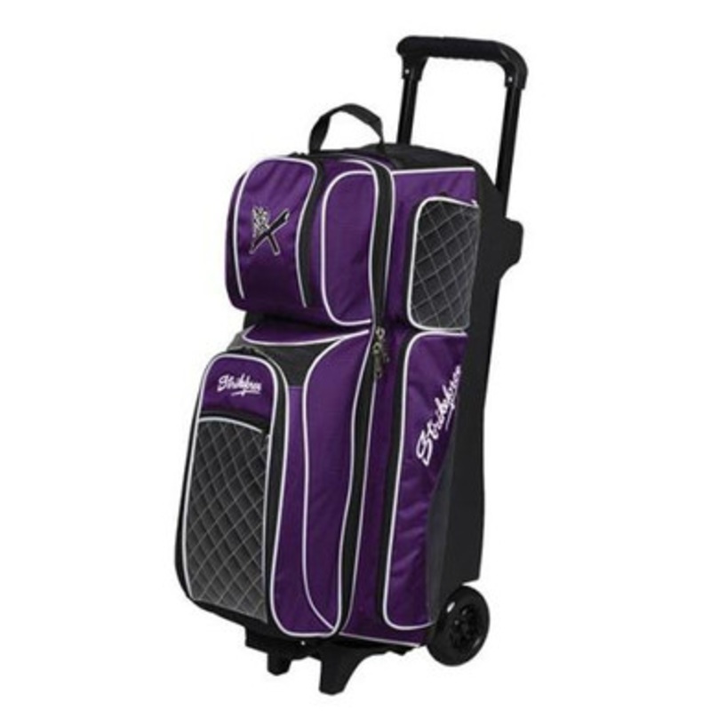 KR Strikeforce Royal Flush 3 Ball Roller Bag Purple