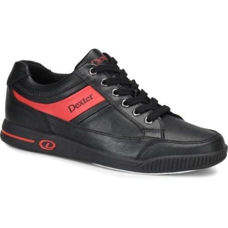 Dexter Mens Drew Black/Red Bowling Shoes