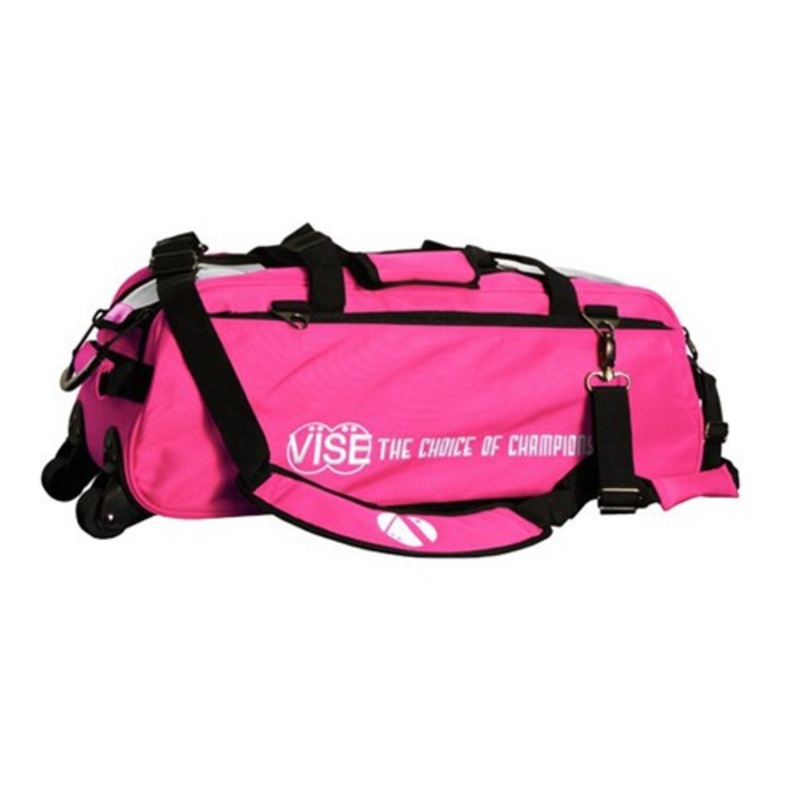 Vise 3 Ball Tote Roller Bowling Bag – Pink