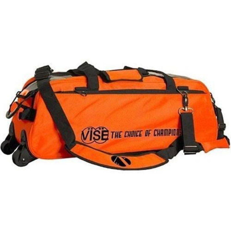 Vise Clear Top 3 Ball Tote Orange Bowling Bag
