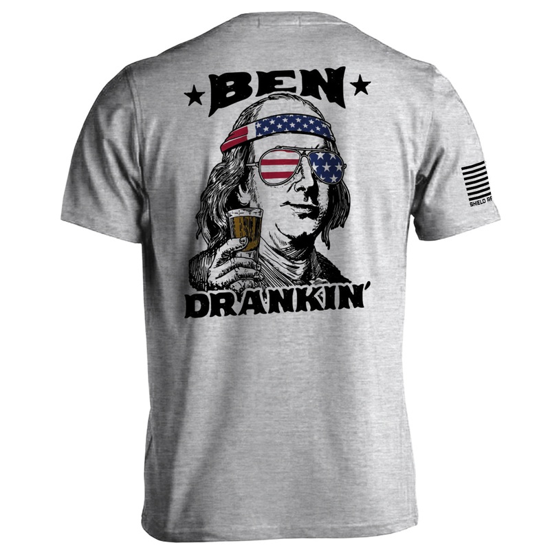 Ben Drankin’|Tee|Sport Grey|Tan|White