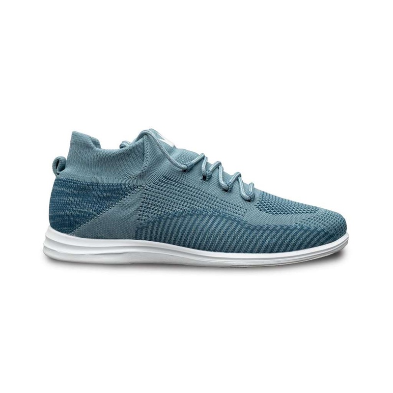 Brunswick Ladies Twisted Knit Bowling Shoes- Steel/Blue