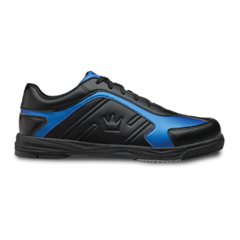 Brunswick Siege Mens Bowling Shoes Black/Royal Right Hand WIDE