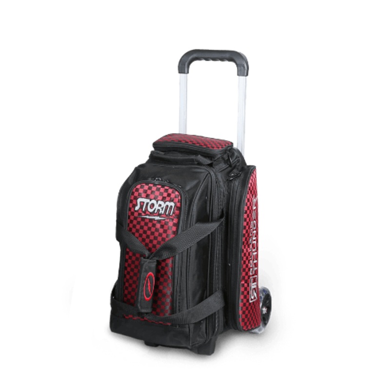 Storm Rolling Thunder 2 Ball Roller Checkered Bowling Bag Black/Red