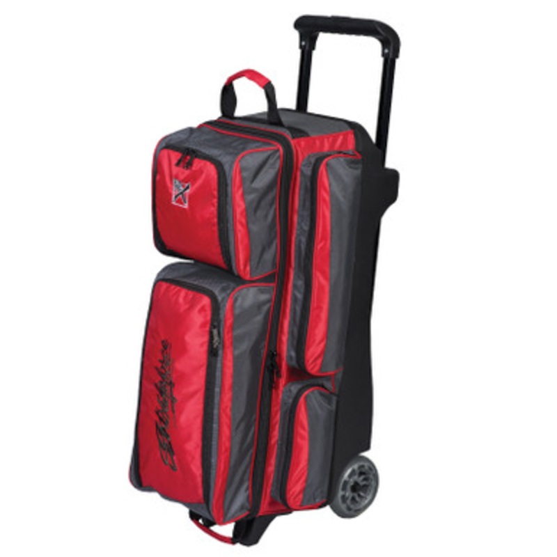 KR Strikeforce Konvoy 3 Ball Roller Bag Red/Smoke