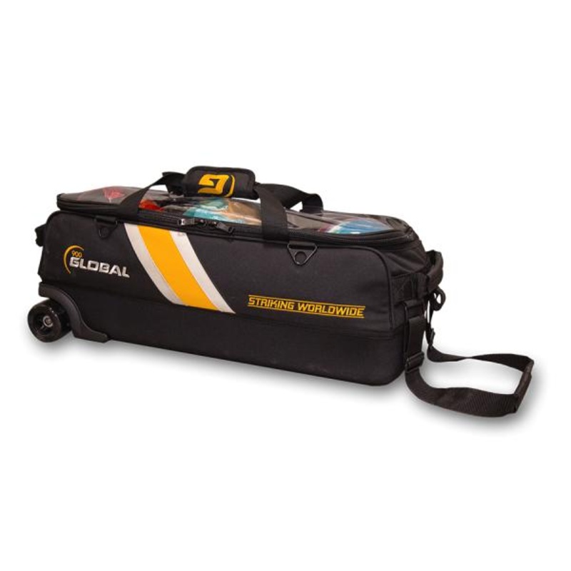 900Global 3 Ball Travel Tote Pro Black/Gold