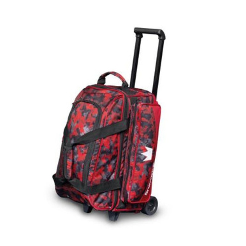 Brunswick Zone 2 Ball Roller Bag Red Chaos