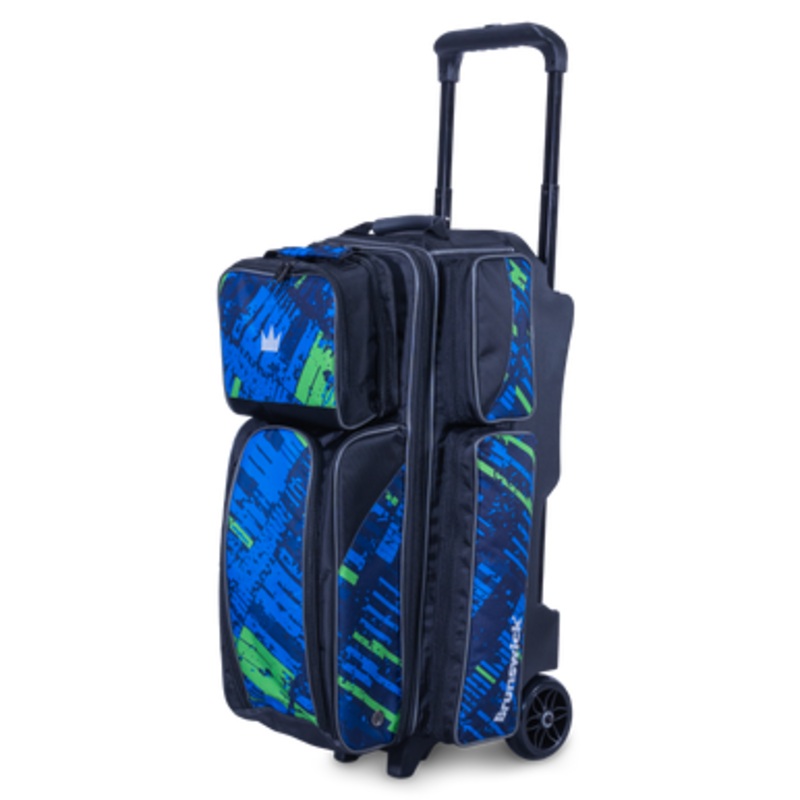 Brunswick Punisher 3 Ball Roller Bag Blue/Green