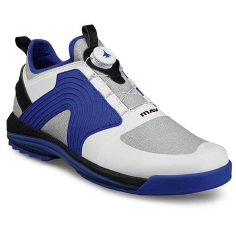 KR Strikeforce Maverick FT White/Blue/Black Right Hand High Performance Men’s Bowling Shoes