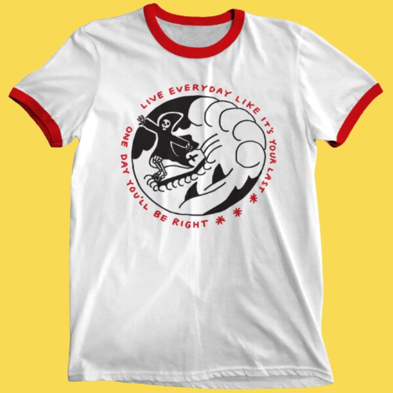 ‘Last Days’ Ringer Shirt|X-Small|Small|Medium|Large|X-Large|2XL