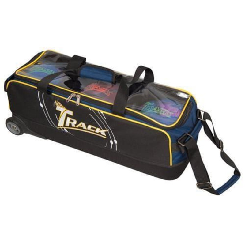 Track Premium Player Slim 3 Ball Tote Navy/Yellow Bowling Bag