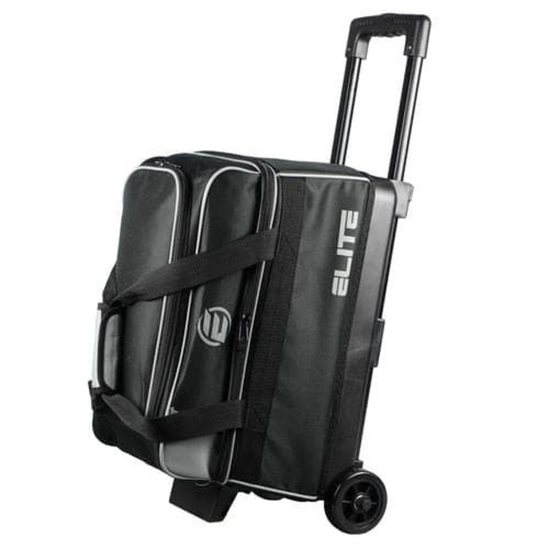 ELITE Basic Double Roller Charcoal Bowling Bag