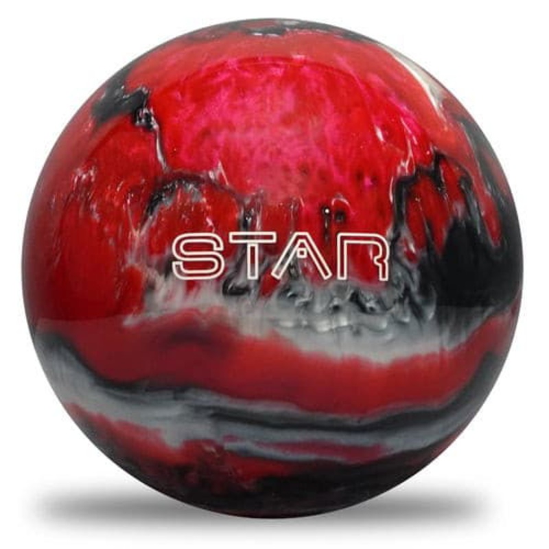 ELITE Star Red Black White Bowling Ball