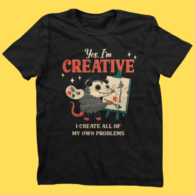 ‘Yes, I’m Creative’ Shirt|Small|Medium|Large|X-Large|2XL