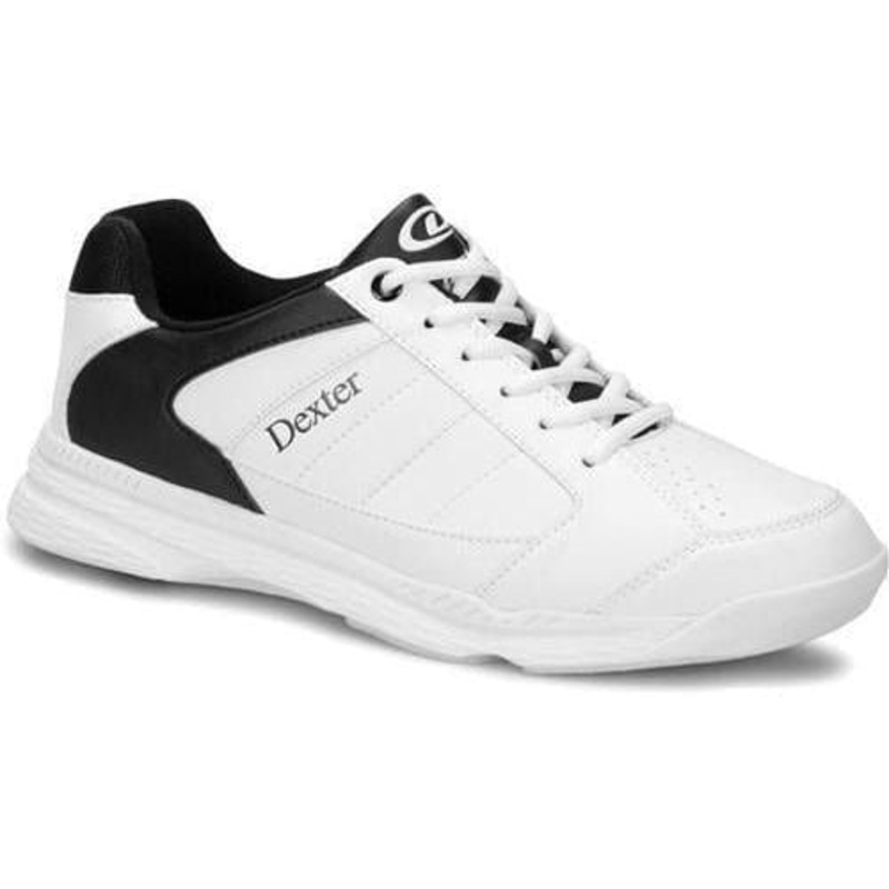 Dexter Mens Ricky IV White/Black Wide Bowling Shoes