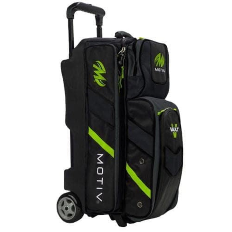 Motiv Vault Triple Roller Grey/Lime Bowling Bag