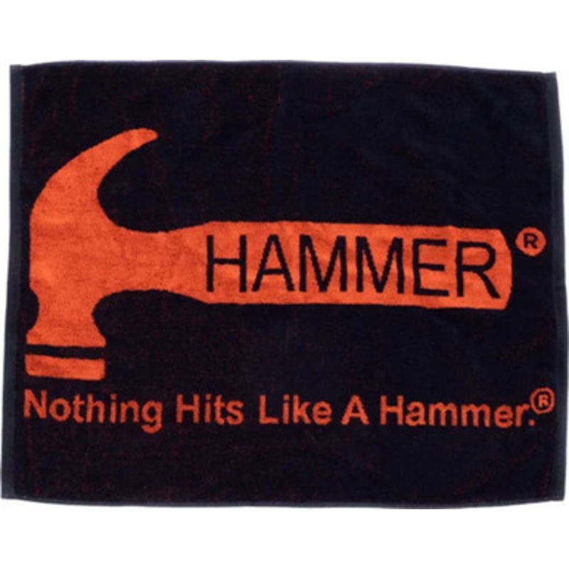 Hammer Logo Loomed Cotton Towel