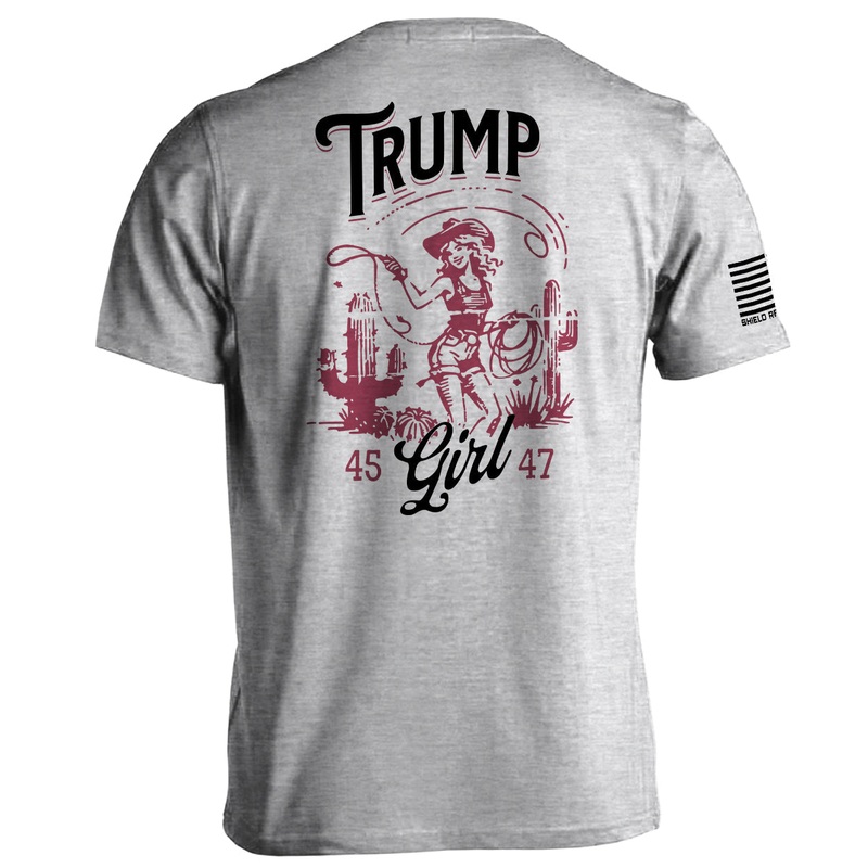 Trump Girl 45 47|Tee|Comfort Colors Pocket Tee|Comfort Colors Long Sleeve|Hoodie|Sport Grey|Tan|White|Bay|Ivory|Sand