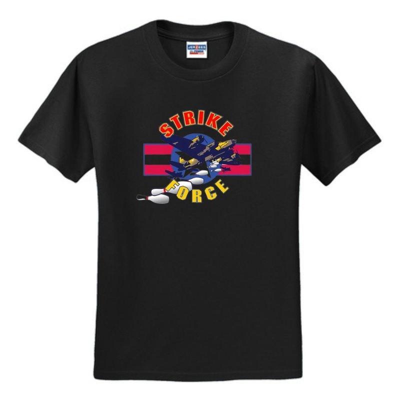 Strike Force Bowling T-Shirt – Black