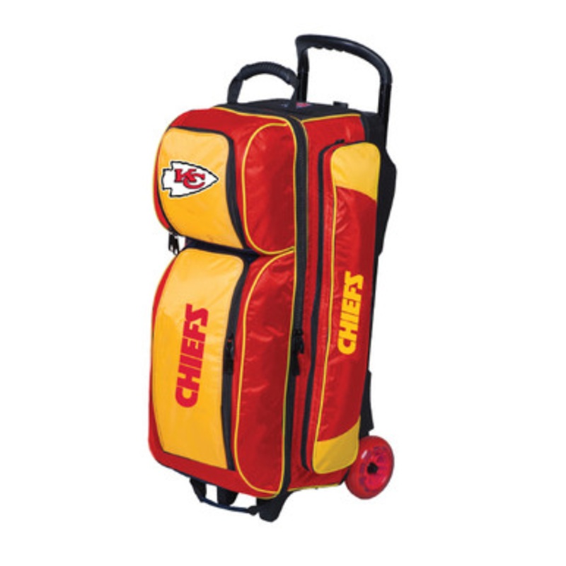 KR Strikeforce NFL Kansas City Chiefs 3 Ball Roller Bowling Bag
