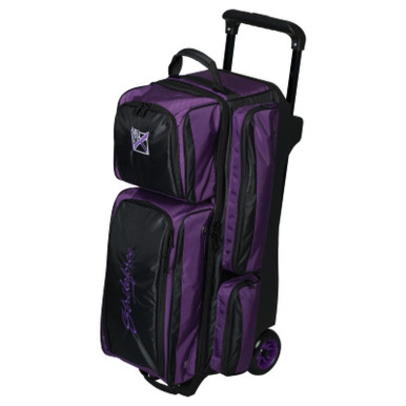 KR Strikeforce Konvoy 3 Ball Roller Bag Purple/Black