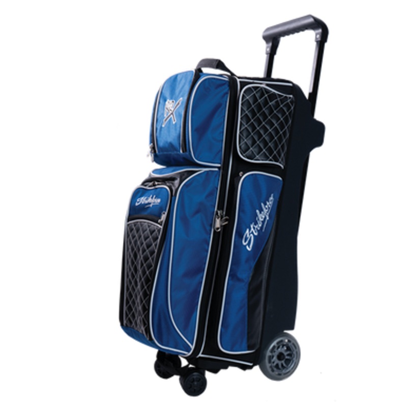 KR Strikeforce Royal Flush 360 Swivel 3 Ball Roller Bag Royal