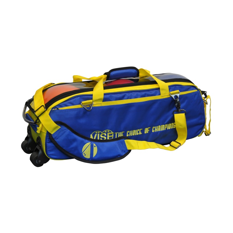 Vise 3-Ball Tote Clear Top – Blue / Yellow