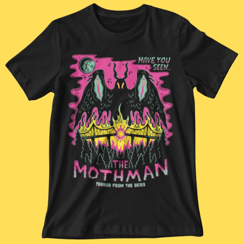 ‘Mothman’ Shirt|X-Small|Small|Medium|Large|X-Large|2XL